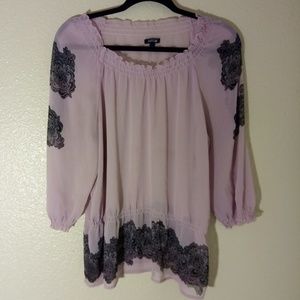 Apt 9 Sheer Paisley Blouse